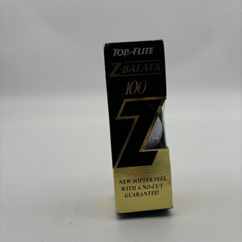 Vintage New Top Flite Z.Balata 90 Guarantee 3 golf Ball Set Siemens